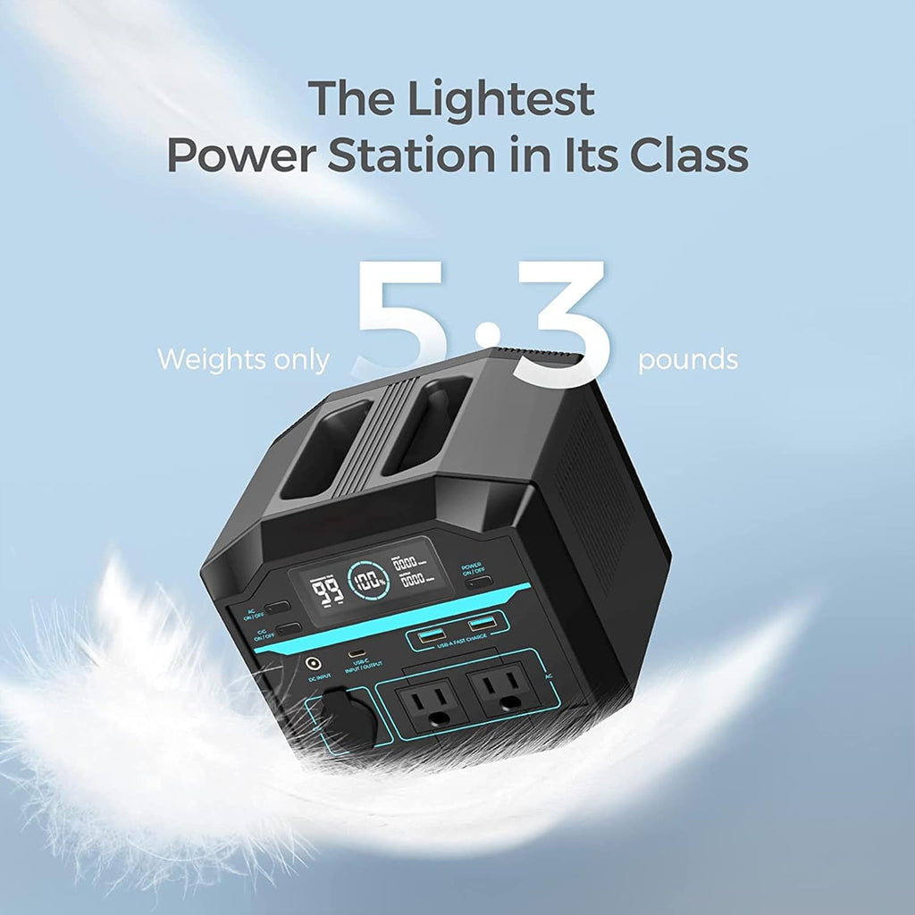 Portable Power Station 222Wh Lithium Battery Solar Generator a7