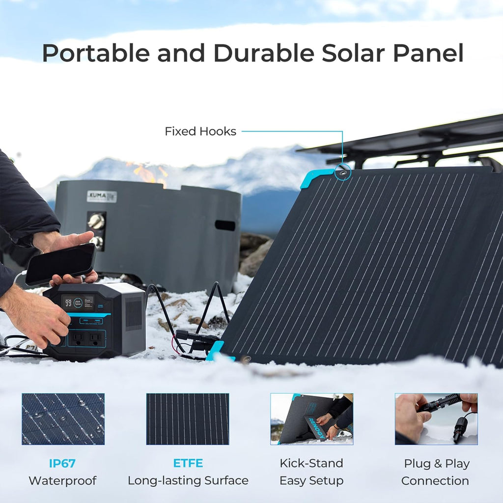 Portable Power Station 222Wh Lithium Battery Solar Generator a7