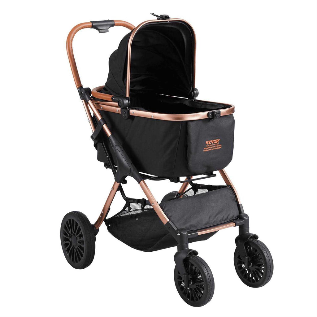 Pet Stroller 4 Wheels with Brakes a7