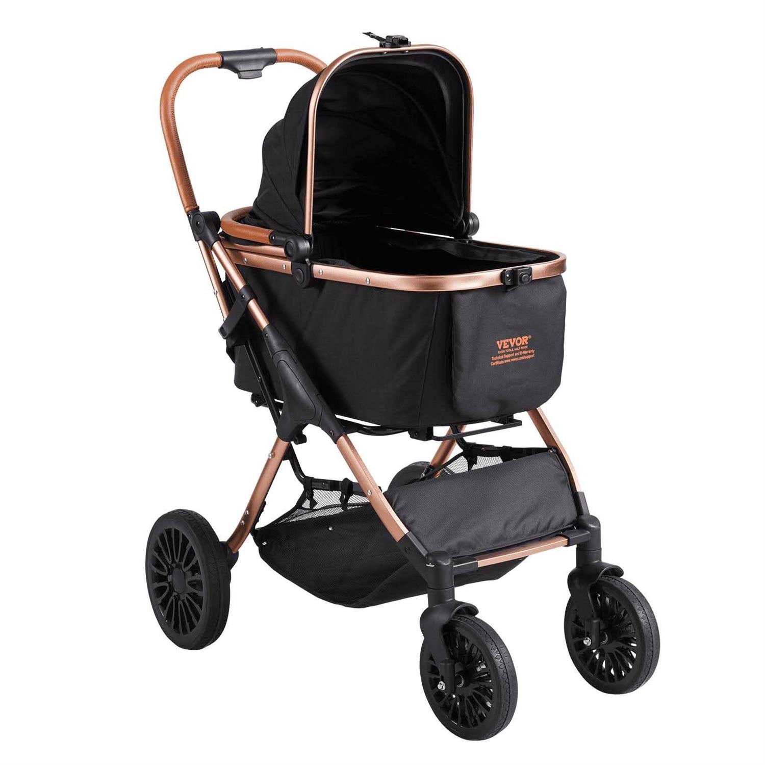 Pet Stroller 4 Wheels with Brakes a7