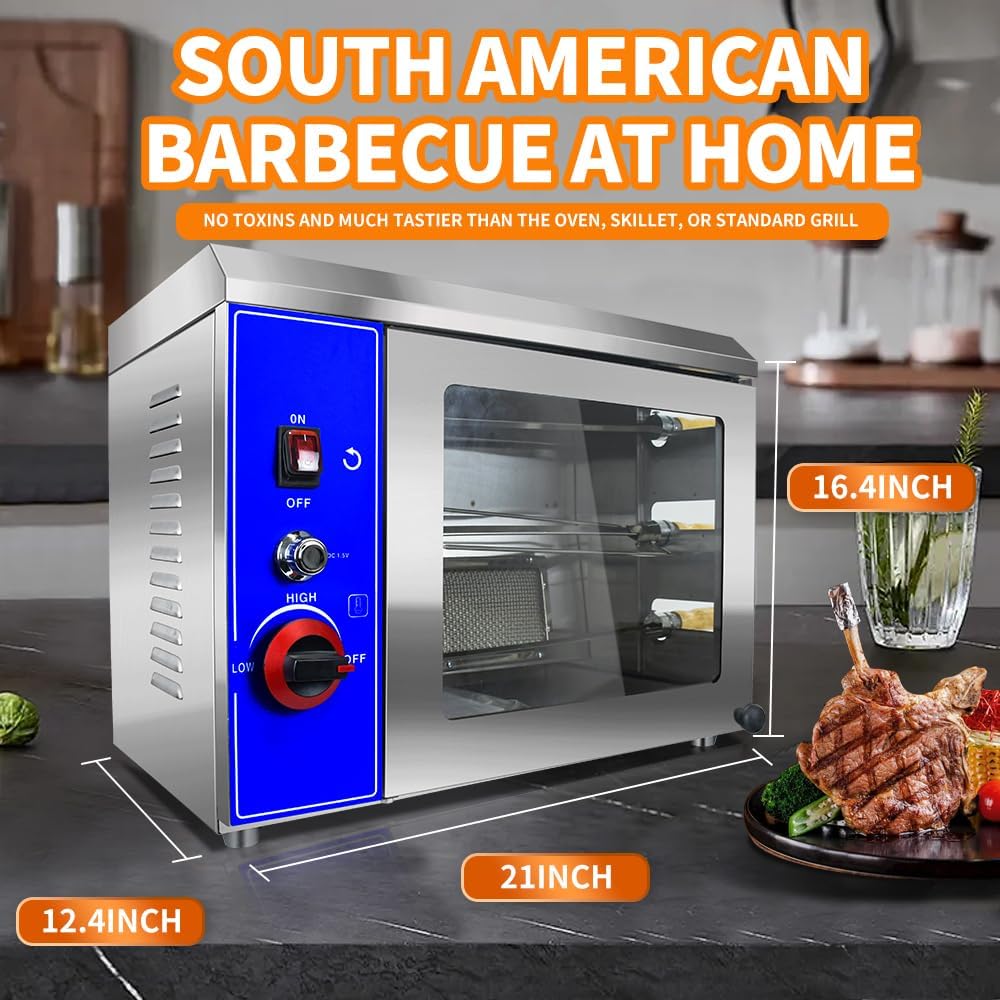 Gas Rotisserie Oven Shawarma Grill Machine Doner Kebab Chicken Propane Grill k7m