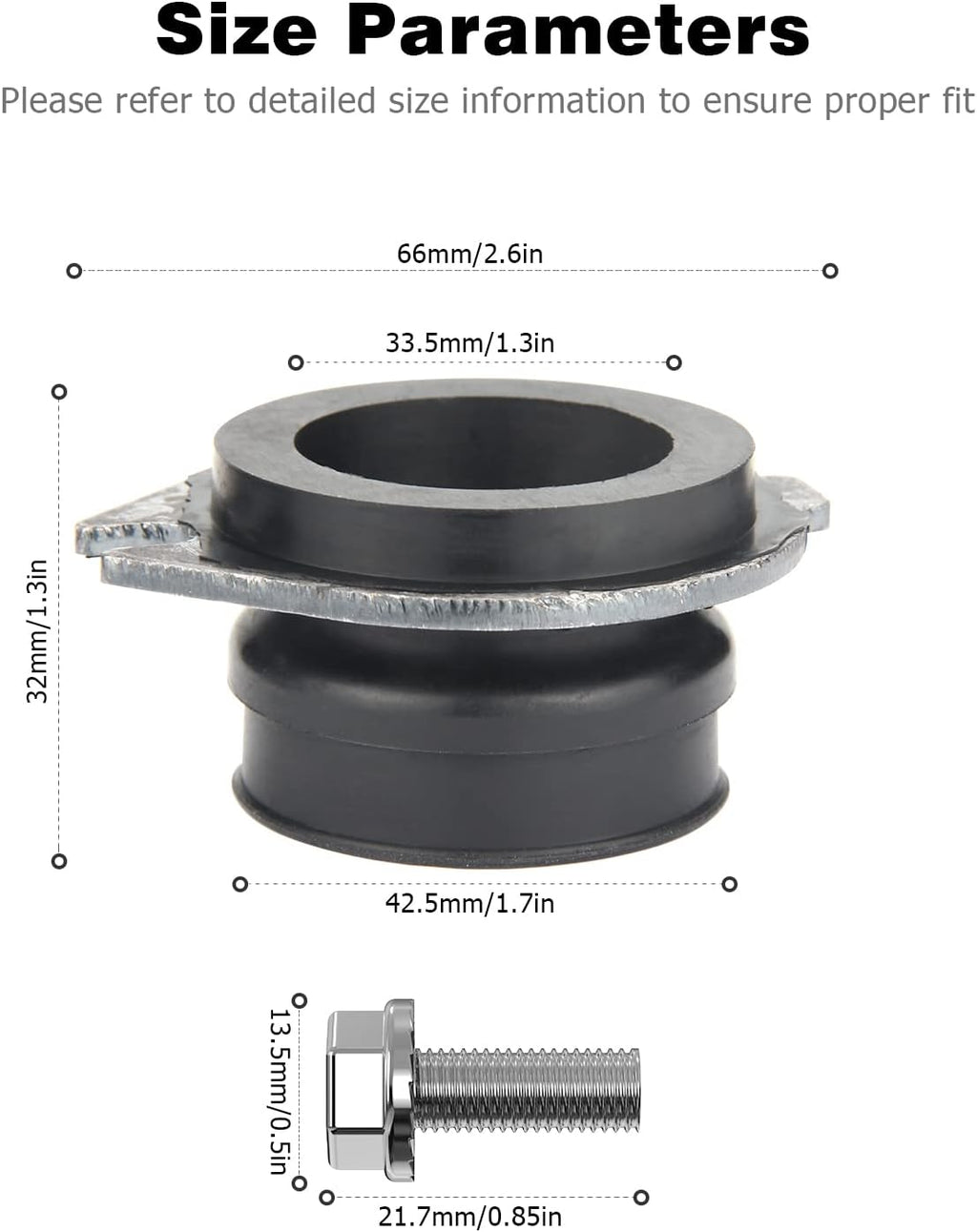 Garbage Disposal Flex Coupler Replacement Parts k7q