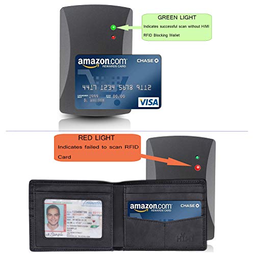 Men's Genuine Leather RFID Blocking Bifold Wallet k7p