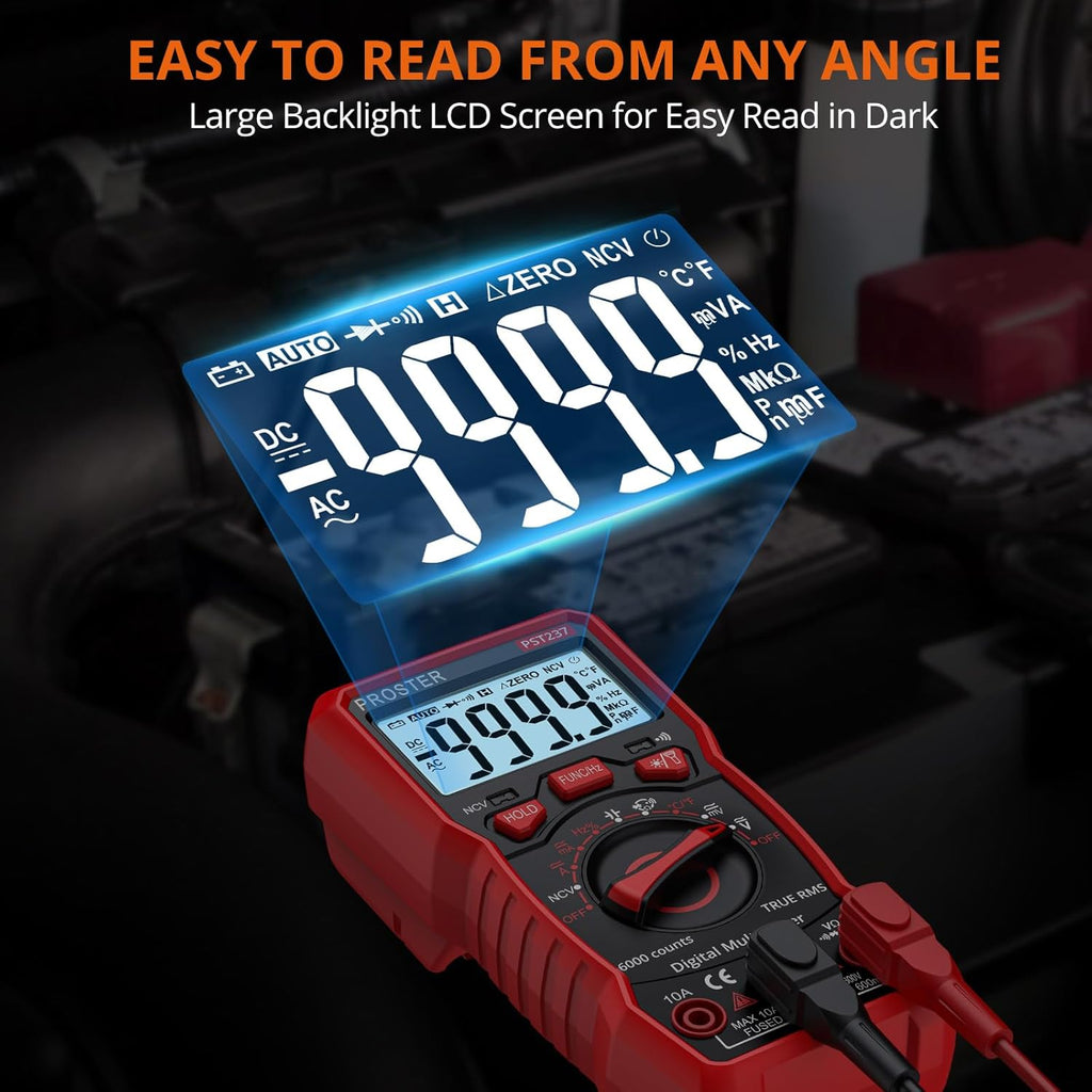 Digital Multimeter 6000 Counts TRMS NCV Tester k7