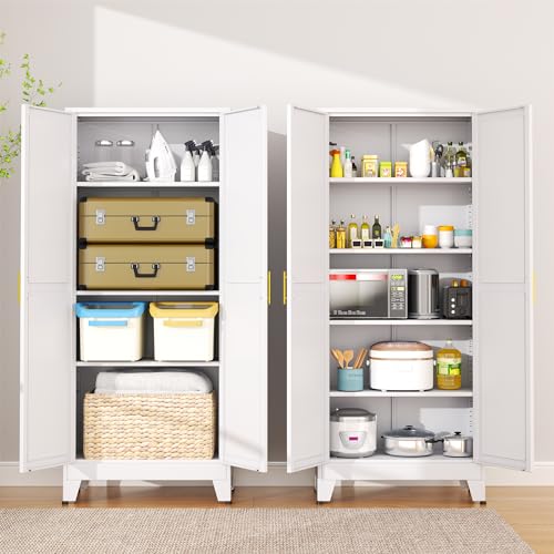 75.2" H Pantry Storage Cabinet with Adjustable Shelves k7p