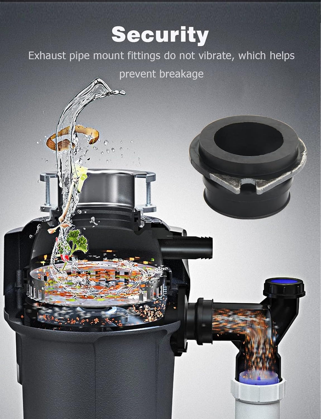 Garbage Disposal Flex Coupler Replacement Parts k7q
