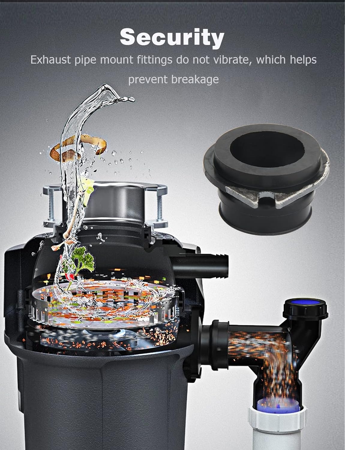 Garbage Disposal Flex Coupler Replacement Parts k7q