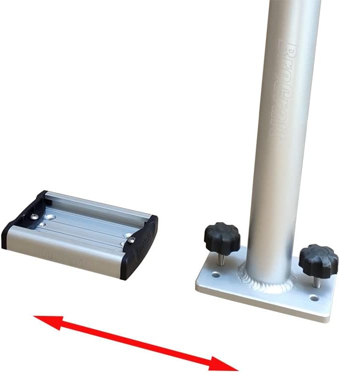 Aluminum track crappie rod holder k7x