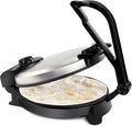 CucinaPro Electric Tortilla Maker - 10" Pitas, Chapati, Roti, Flatbread, Non-Stick Cooking Plates with Ready Light and Cord Wrap