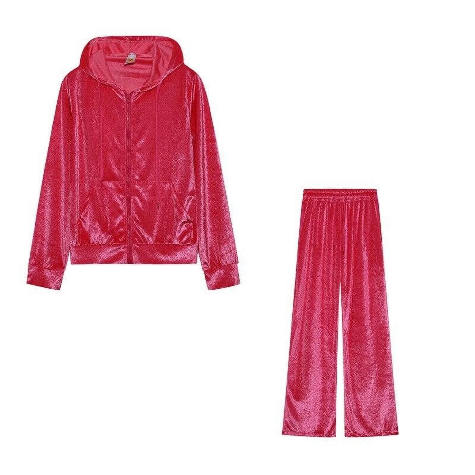 Women's Velour Tracksuit Jogging Set k7m