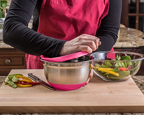 Stainless Steel Mixing Bowls with Lids 4-Piece Set k7