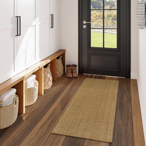 Small Rugs for Living Room 3x5 Washable Low Pile Neutral Indoor Outdoor k7