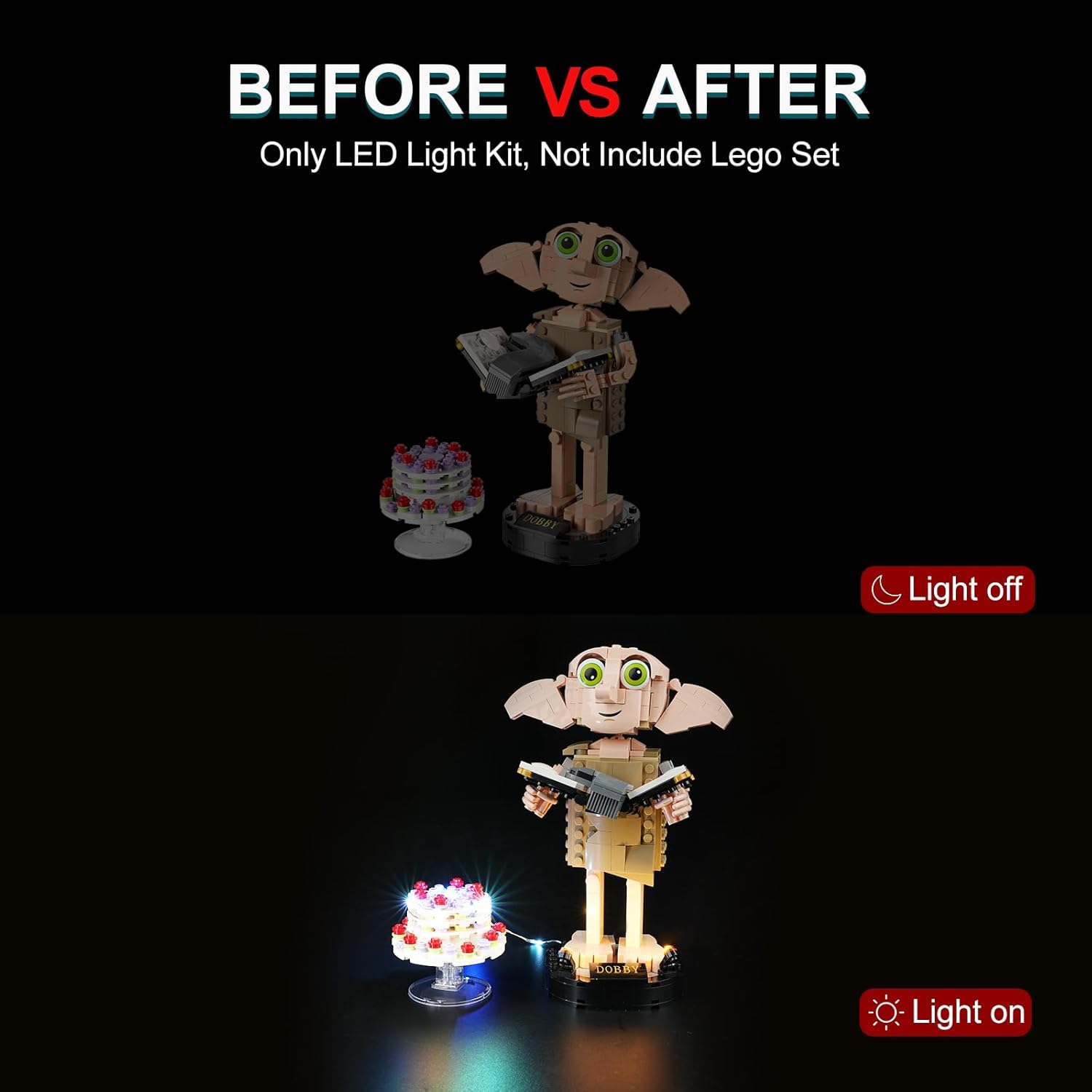 LED Light Kit for Dobby Building Set 76421, Creative Lighting Compatible a7
