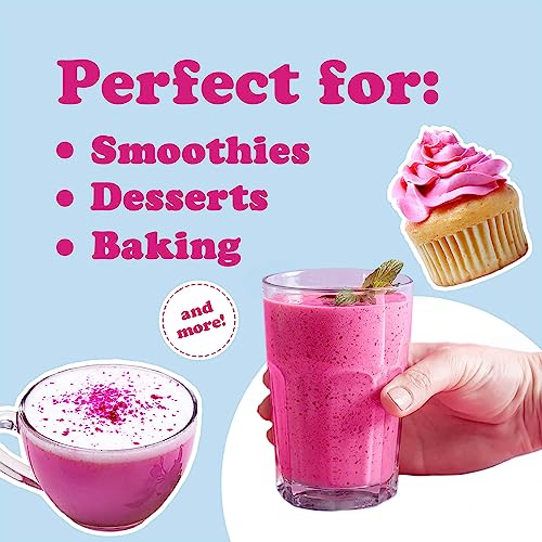 Freeze-Dried Dragon Fruit Powder, Vegan Superfood, 1 Pound k7m