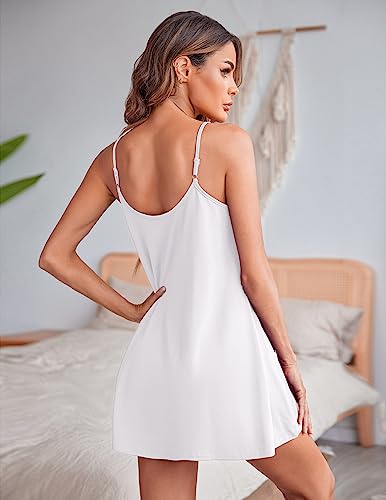 Women Lace Nightgown Spaghetti Strap Sleep Dress k7m