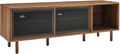 Modway Kurtis MDF Particleboard TV and Record Stand for TVs up to 65" in Walnut