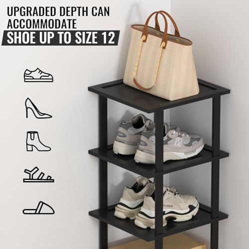 Bamboo Shoe Rack Organizer for Entryway Closet a7