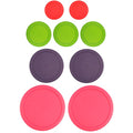 Replacement Lids for Pyrex (2) 7202-PC 1 Cup Green (2) 7200-PC 2 Cup Orange (2) 7201-PC 4 Cup Blue (1) 7402-PC 6/7 Cup Red