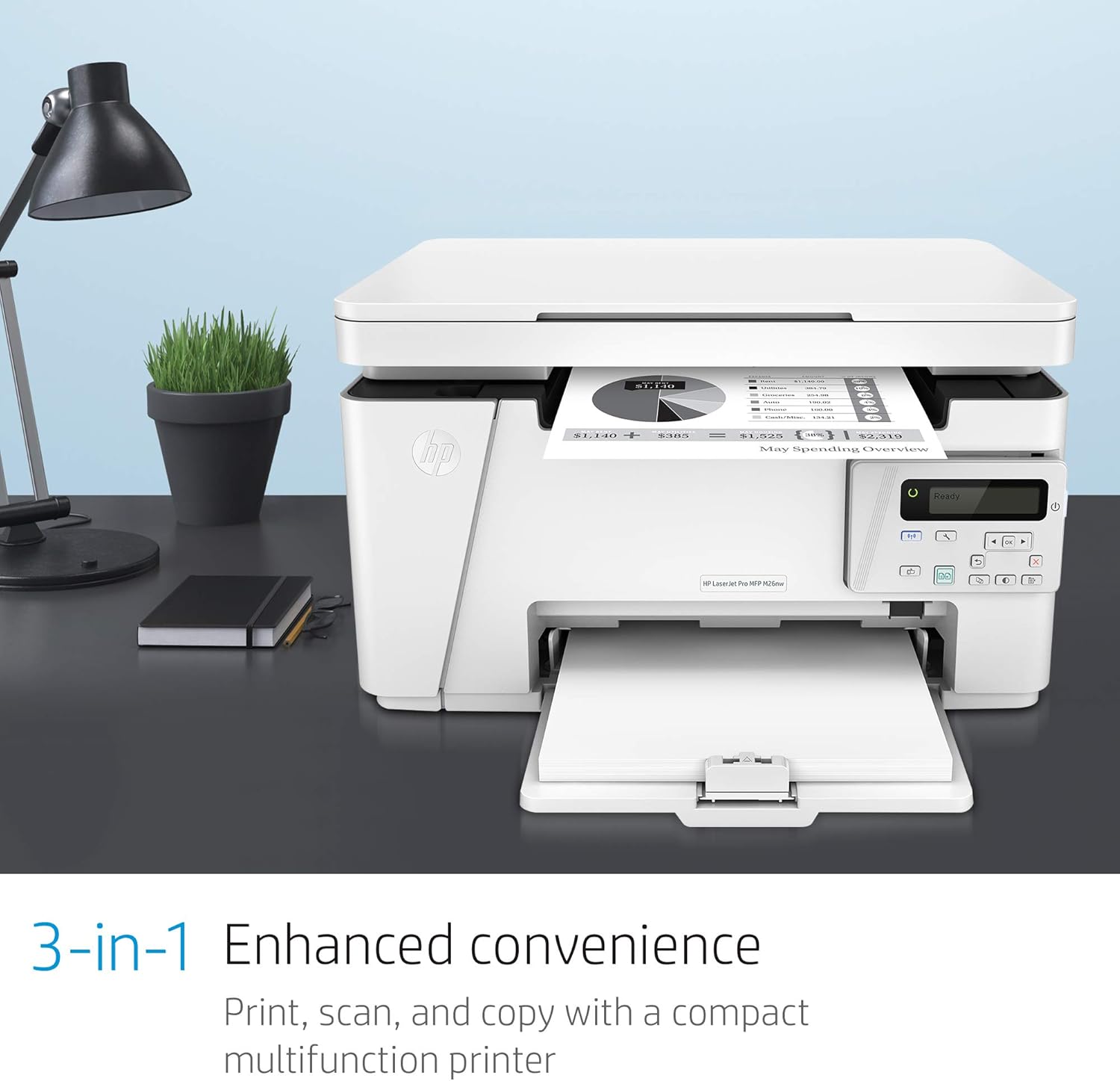 Laserjet Pro Wireless All-in-One Compact Laser Printer k7m