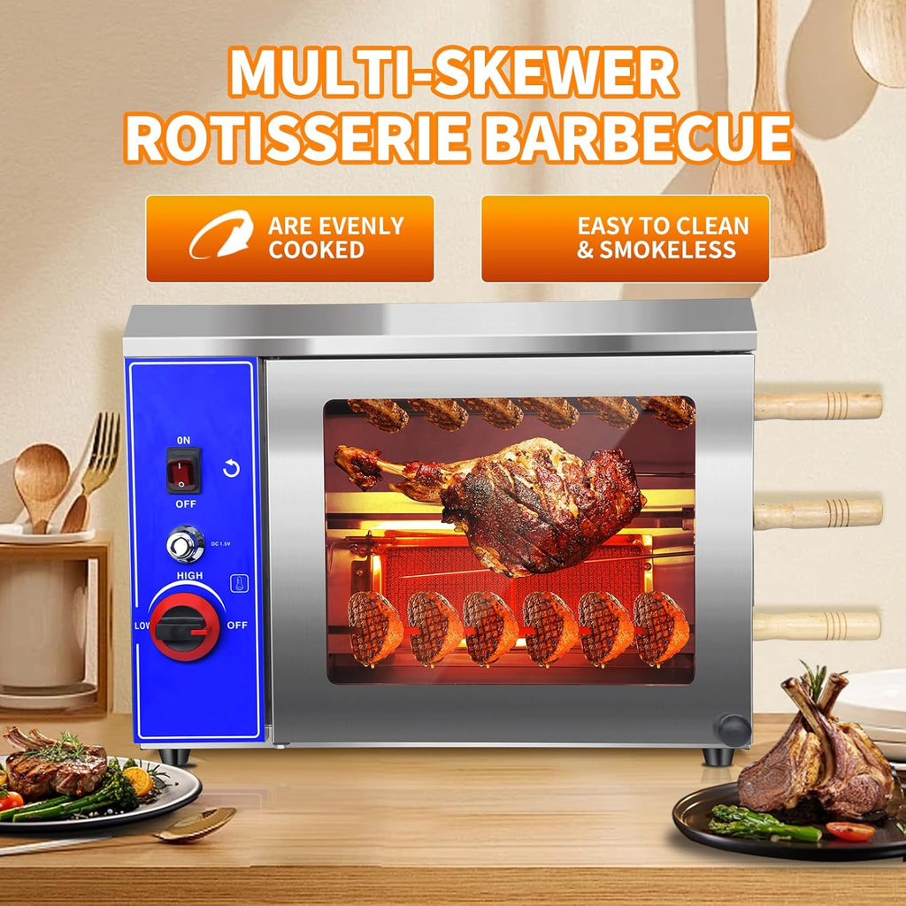 Gas Rotisserie Oven Shawarma Grill Machine Doner Kebab Chicken Propane Grill k7m