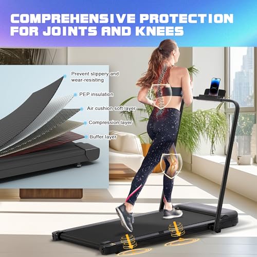 Walking Pad Treadmill Under Desk Portable 2.5HP with Remote Control k7