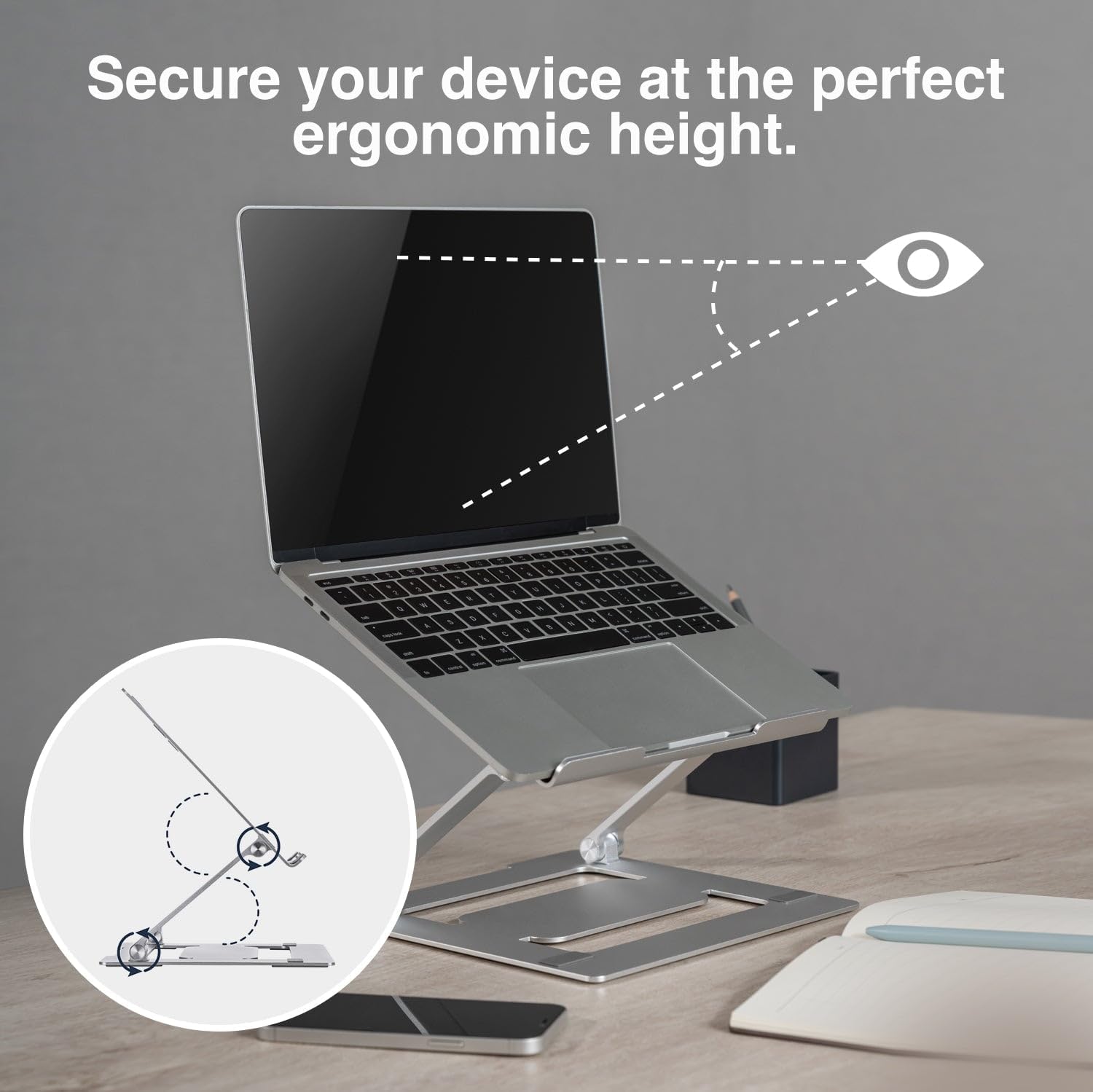 Adjustable Laptop Stand for Desk with Height Adjustment 7k