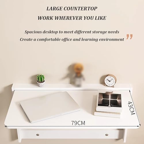 Fold Down Wall Mounted Folding Table Space Saving L60x40cm k7