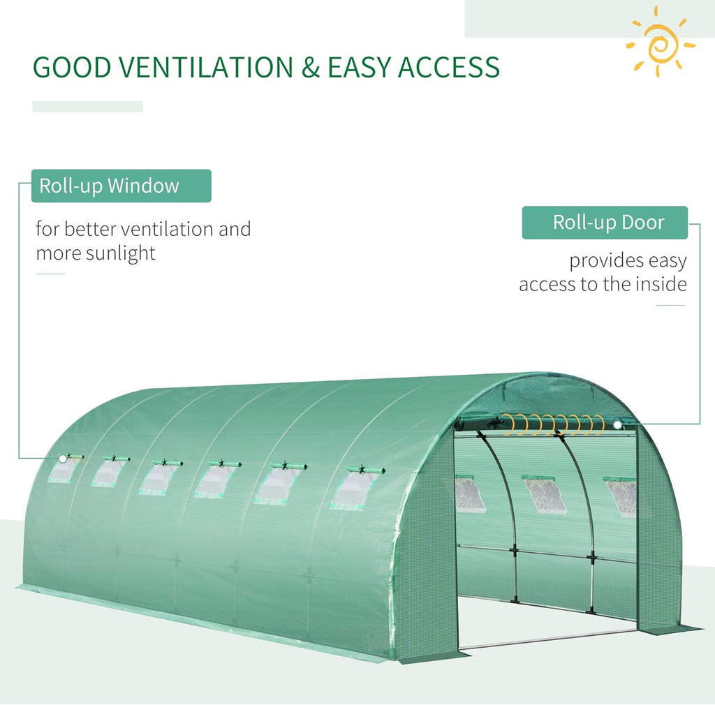 Greenhouse Cover Replacement 12 Windows Waterproof Tarp A7k