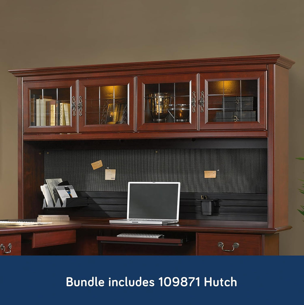 L-Shaped Desk with Hutch 7k