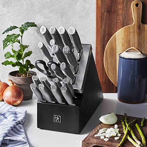 Self-Sharpening Knife Set with Block, Stainless Steel, 20-Piece a7
