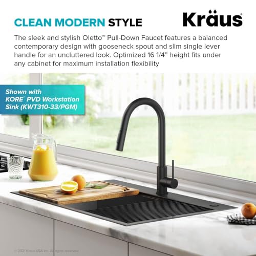 Modern Single-Handle Touch Kitchen Faucet with Pull Down Sprayer a7