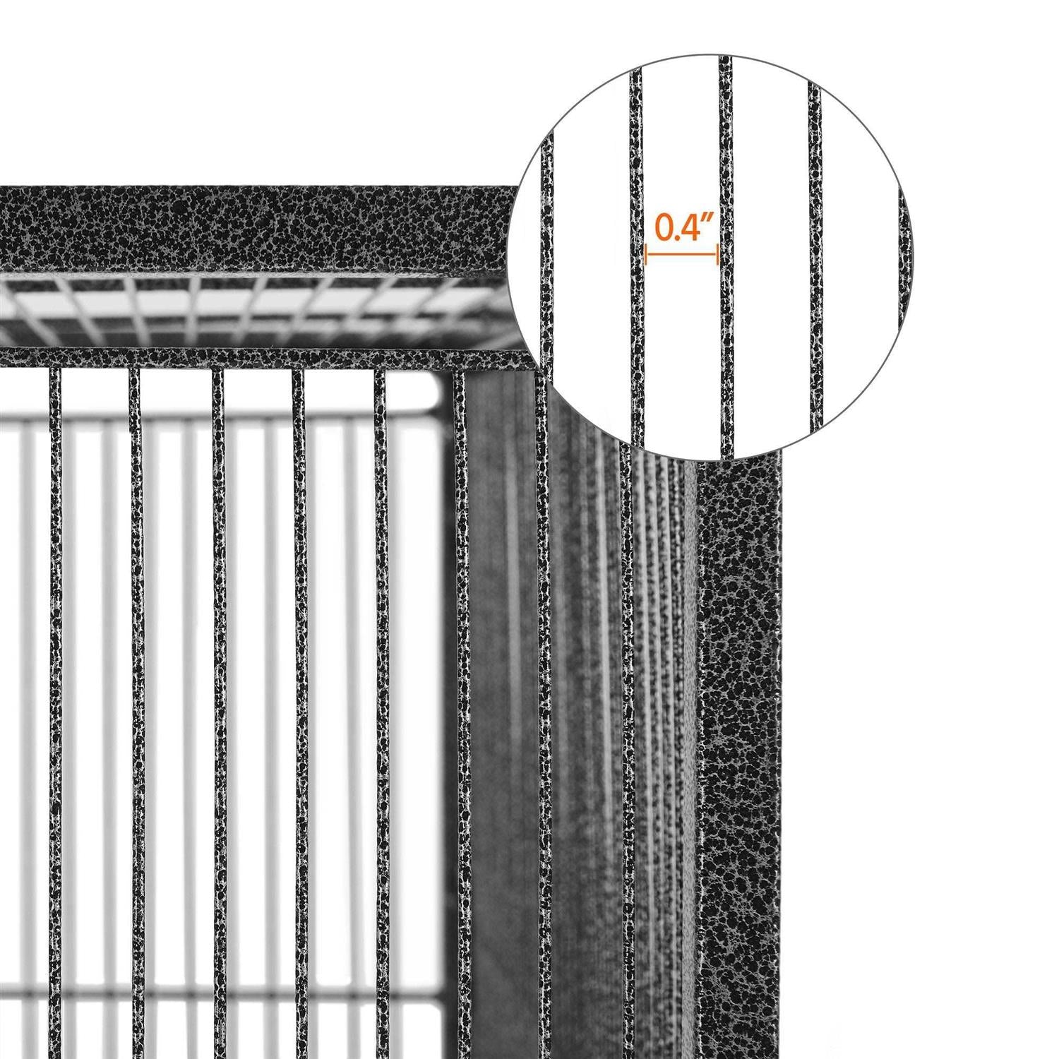 Metal Bird Cage with Rolling Detachable Stand a7