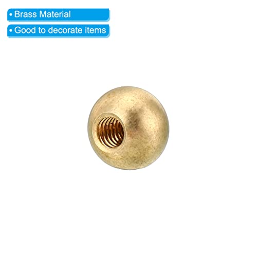 M6 Thread Cap Nuts Knob Brass Ball Lamp Decoration Screw Caps 5 Pack a7