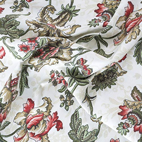 Curtain Floral Tailored Tier 56x24 a7