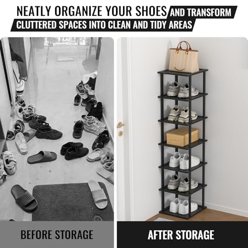 Bamboo Shoe Rack Organizer for Entryway Closet a7