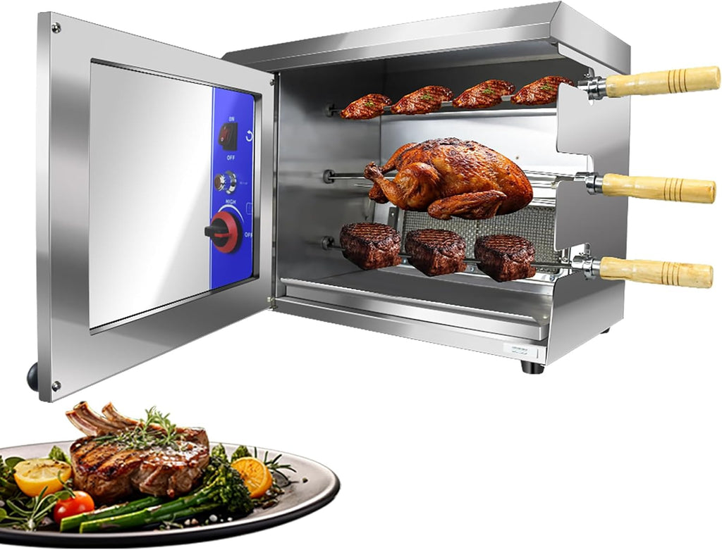 Gas Rotisserie Oven Shawarma Grill Machine Doner Kebab Chicken Propane Grill k7m