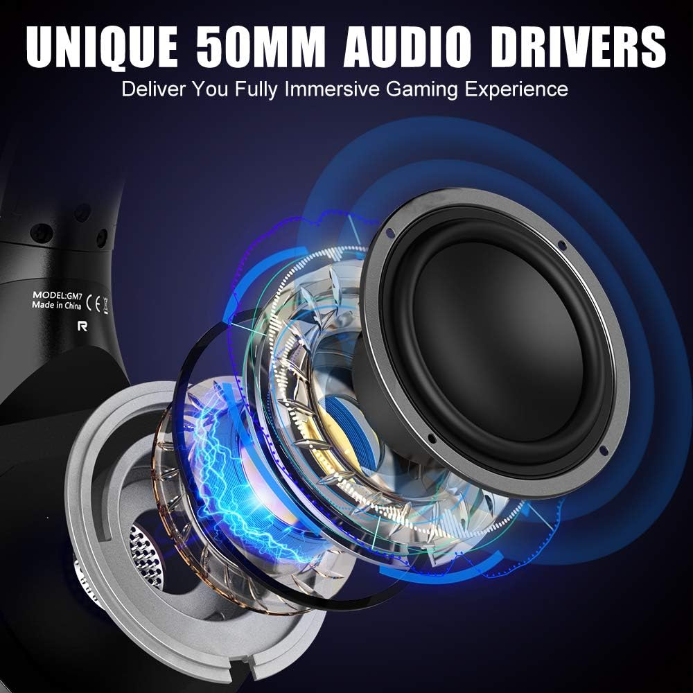 Gaming Headset for PS4 Xbox PC Surround Sound Noise Canceling Mic a7