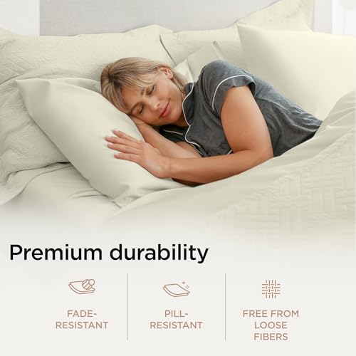 Cotton Sheet Set Queen 4PC Sateen Weave Deep Pocket k7m