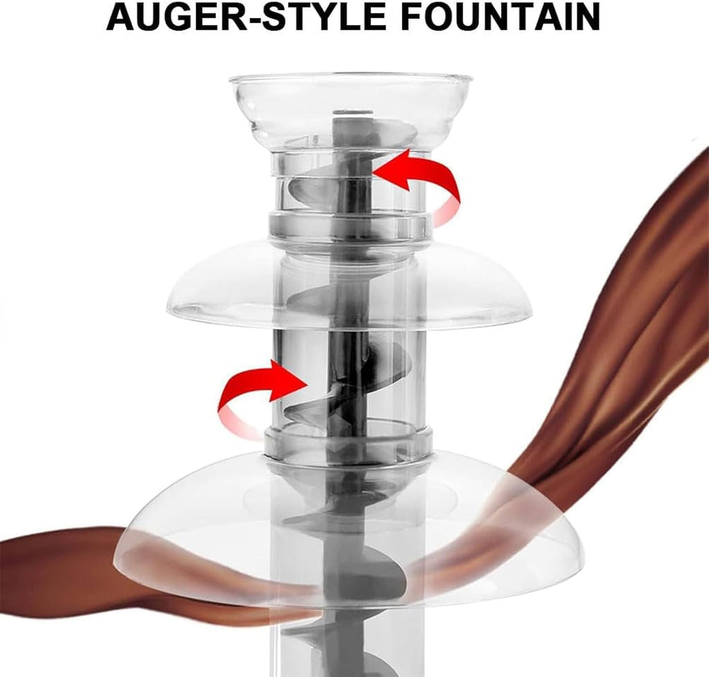 Chocolate Fountain 3 Tier Fondue Machine for Parties 8a3