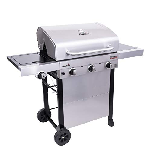 Stainless Steel 3-Burner Propane Gas Grill with Side Burner a7