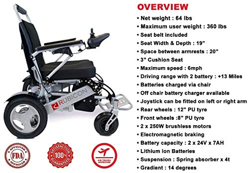 Electric Wheelchair All Terrain Foldable Heavy Duty k7m