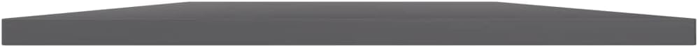 Shelf Organizer Wall Decor 8 pcs High Gloss Gray a7