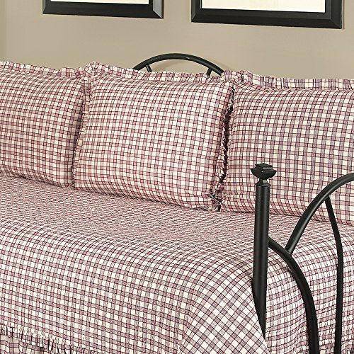 Farmhouse Floral Reversible Daybed Quilt Set 105x54 Tea Stain k7