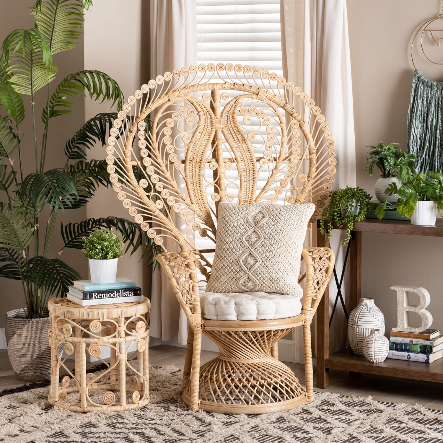 Rattan Peacock Chair Oversized a7