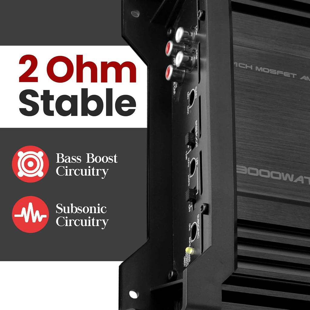 Car Amplifier Monoblock 3000 Watt 2 Ohm MOSFETa7