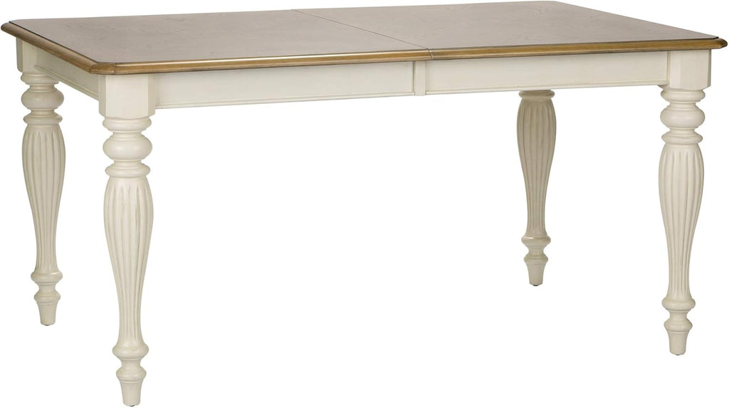 Outdoor Rectangular Table Set 7 Piece White a9