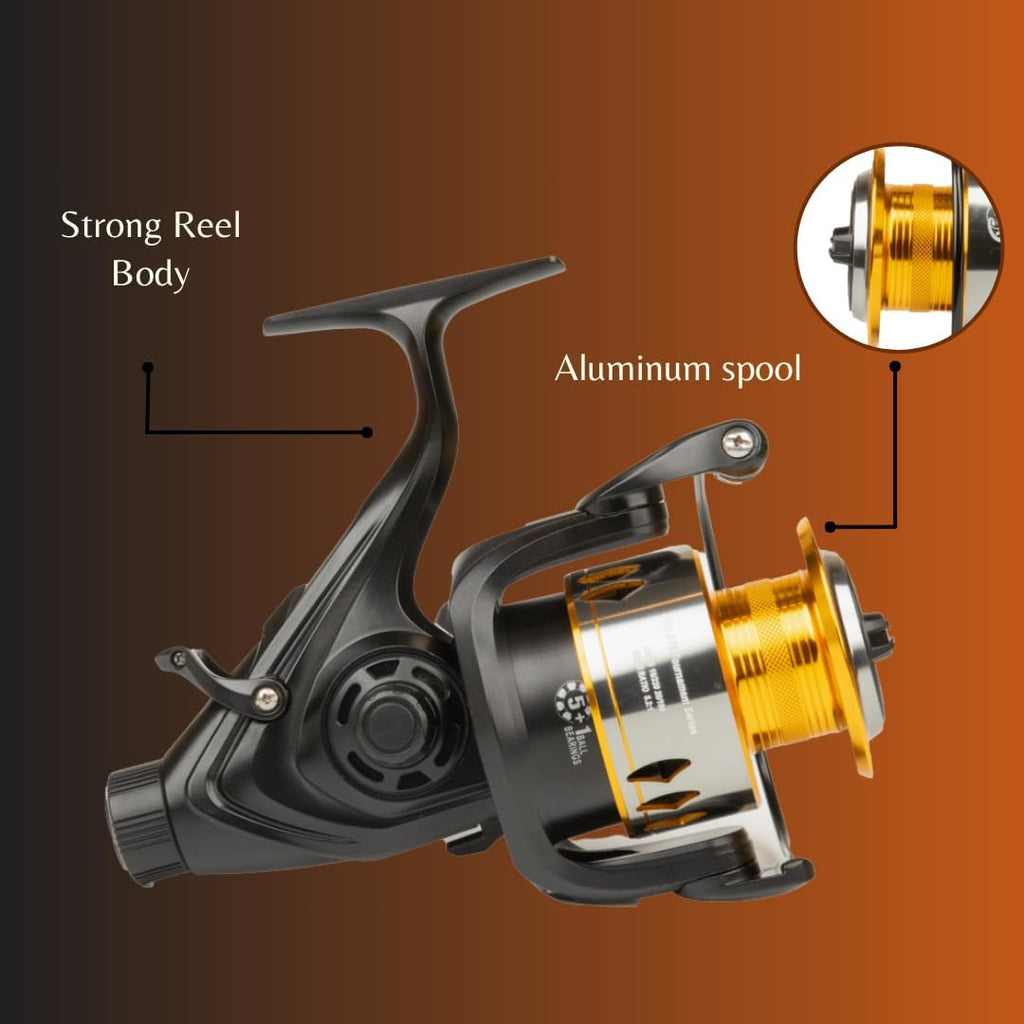 Spinning Reel 600 5.2:1 Gear 22lb Drag Aluminum Spool k7m