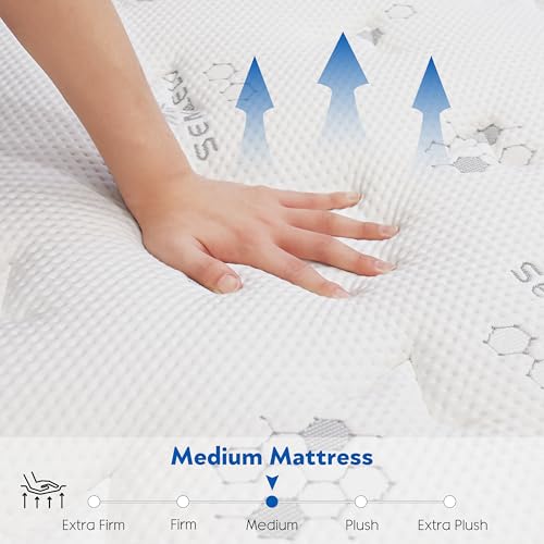 Full Size Hybrid Mattress 10 Inch Memory Foam Pocket Coils a7
