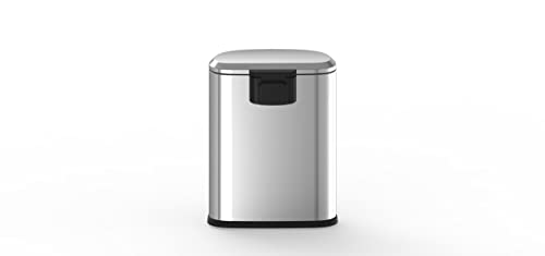 Stainless Steel Step-on Trashcan 13.2 Gal k7