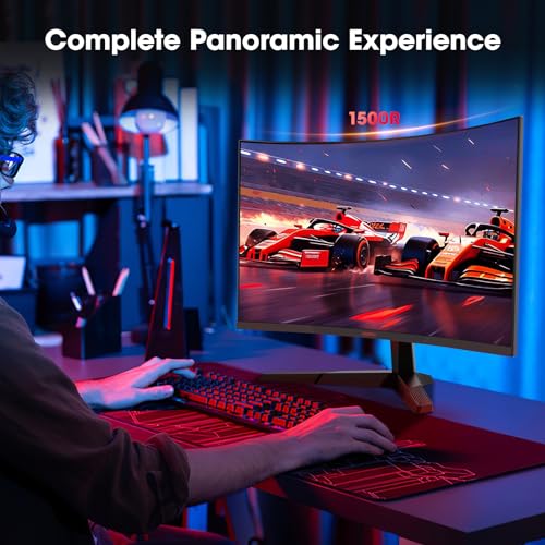 27 inch QHD 180Hz Curved Gaming Monitor with AdaptiveSync 1ms HDR10 VESA a7